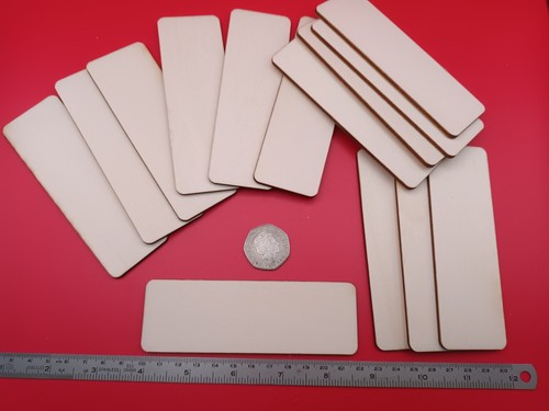 Wood rectangle 4cm craft - 12,