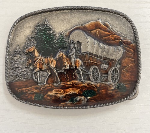 Vintage belt buckle horse - buckle,
