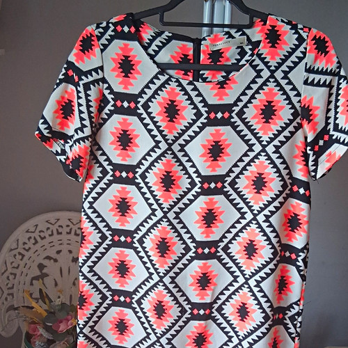Vera lucy black white - white, pink