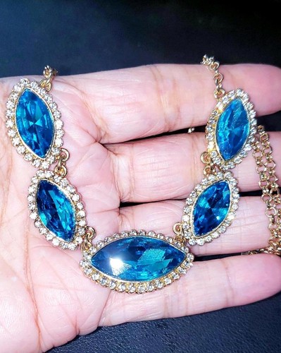 Vintage monet sapphire blue - vintage, sapphire-blue
