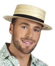 Boland Straw Boater Hat 18cm
