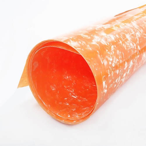 Orange pearloid celluloid drum - orange,