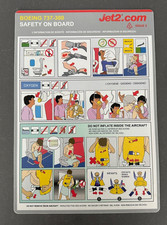Jet2 Safety Card B737-300 Issue 2 double sided