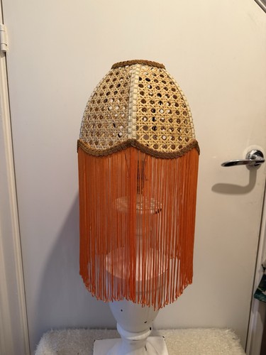 Vintage 1970s boho rattan dome - boho,