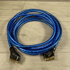 QED SQART Dual Screen Silver Reference AV Cable 5m Length Heavy Duty Scart Lead