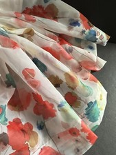 2 Watercolor Floral Poppy Red