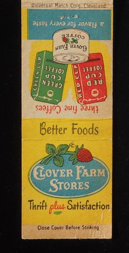 1940s clover farm stores - clover,