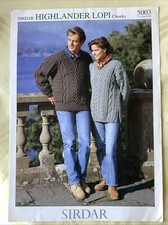 Sirdar Lopi knitting pattern 5003.  Sweater, Chunky 28-48" Original.