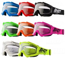 SHOT MOTOCROSS GOGGLES ASSAULT MX SHOT RACE GEAR ENDURO ANTI FOG ANTI SCRATCH