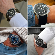 Crocodile Leather Watch Band