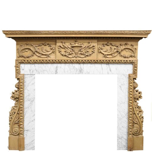 Antique georgian carved - antique, pine