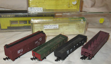 Lot 4 US N gauge freight cars Atlas Bachmann Minitrix good boxed