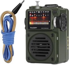Raddy RF750 Portable Shortwave Radio AM/FM/SW/WB Receiver with Bluetooth -... 
