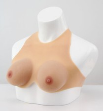 Silicone Breastplate Breast Form for Crossdresser Fake Boobs Drag Queen A-E Cup