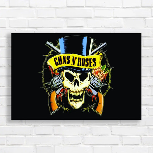 Guns roses skull rock music - n,