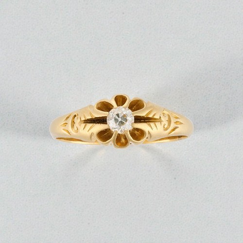 Antique 18ct gold diamond - antique,