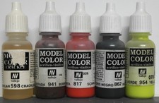 LOT#1  JOBLOT VELLEGO ACRYLIC PAINT FOR MODELS