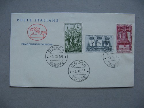 Italy cover fdc 1958 - fdc, 1958,