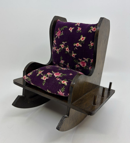 Vintage wooden upholstered - wooden, pin