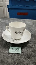 Antique E.A & Co Bone China Tea Cup and Saucer Queen Victorias Jubilee 1887