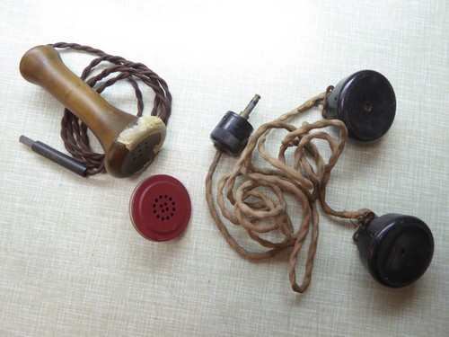 Vintage telephone microphones - vintage,