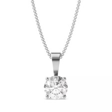 9ct White Gold Round Diamond