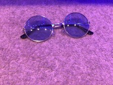 JOHN LENNON STYLE GLASSES ACCESSORY BLUE TINT NO SCRATCHES 