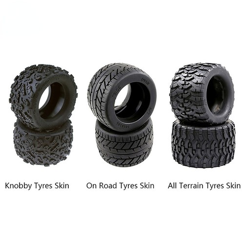 Wheel tires skin - 2pc, 1/8