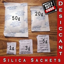 Silica Gel Sachets Desiccant Anti Dump Bag 1g / 3g / 5g / 10g / 20g / 50g / 100g