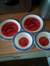 Two plates two bowls Marvel Amazing Spiderman - Reusable Microwave Safe