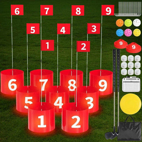 Golf bucket yard game clubs - yard, 2