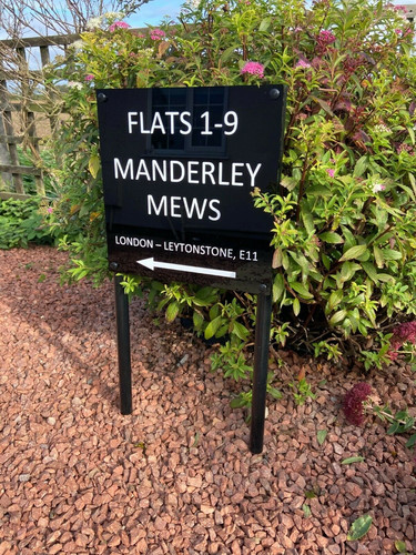 Freestanding house sign - freestanding,