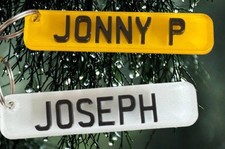 Custom 4D Number Plate Keyring | Personalised Car Reg Keychain