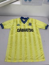 huddersfield town shirt yellow daihatsu bukta away large 40/42 shirt