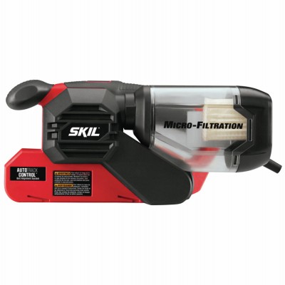 Belt sander with - belt, pressure