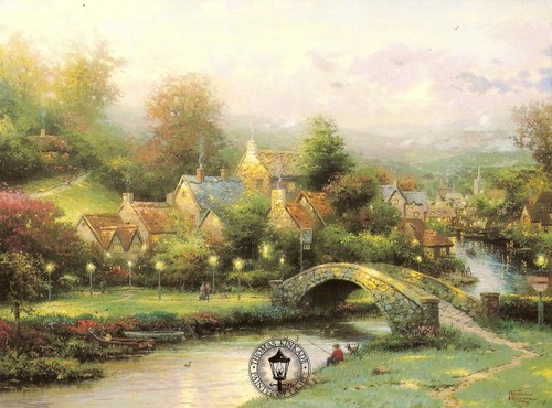 Thomas kinkade lamplight - thomas,