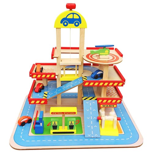 Wooden car park - wooden, parking