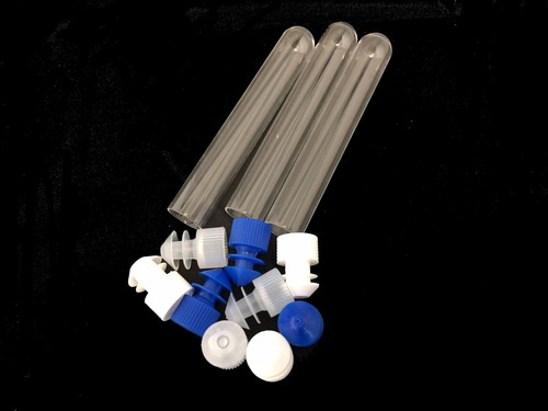 Glass test tubes - , rimless