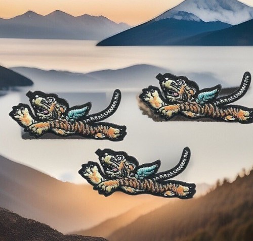 Flying tigers mascot patch - flying,