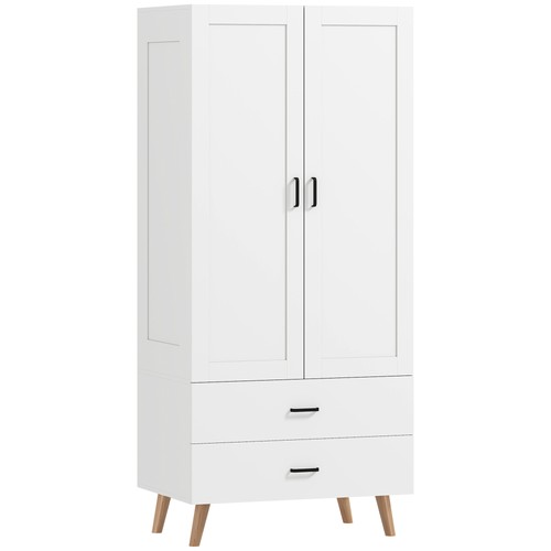 Homcom wardrobe with - wardrobe, drawers