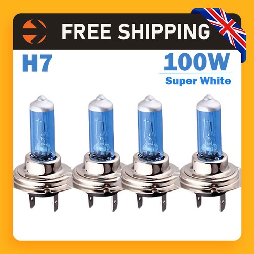 Xenon white headlight 100w - h7,