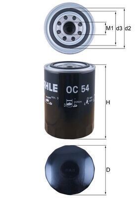 Mahle oil filter fits - mahle,