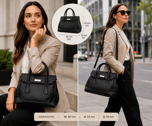 Modalu hemingway black leather - hemingway,