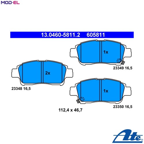 Brake pad set disc - brake,