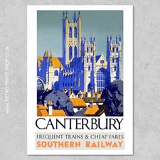 SR Canterbury Poster - Railway
