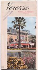 Vintage Varazze Italy Travel Tourist Brochure Map 1960s