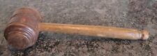 Vintage Wooden Auctioneers Judge Lawyer Court Gavel Theatrical Prop