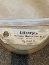  AUSTRALIAN MERINO PURE WOOL Topper UNDER BLANKET COVER  lightly used kingsize