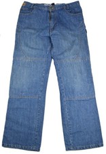 Motorcycle Jeans Red Route 004 Street Kevlar Reinforced Blue W36R Armour Pockets