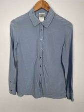 Laura Ashley Women's 100% Silk Blue Blouse Size 10